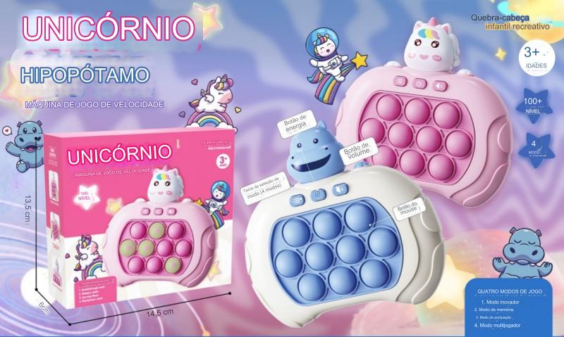Pop It Eletrônico -Mini Game Anti Stress - Estimule a memória e a cognição