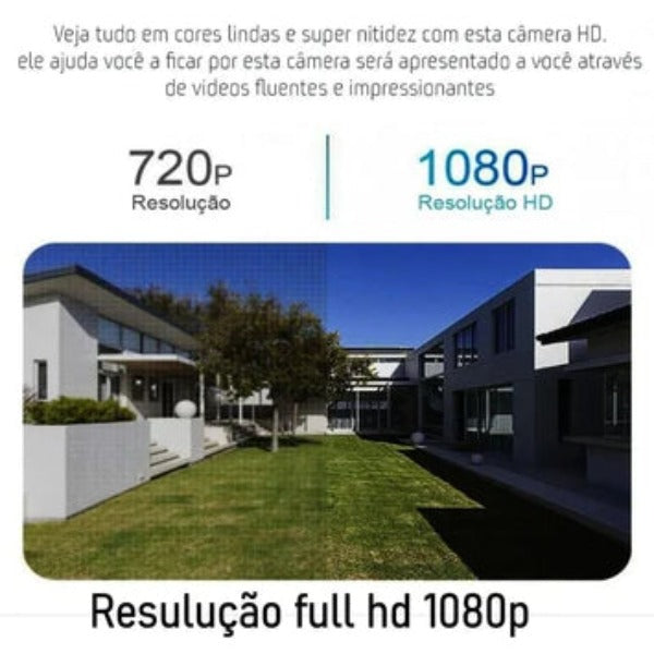 Lâmpada  com Câmera 1080p Full HD