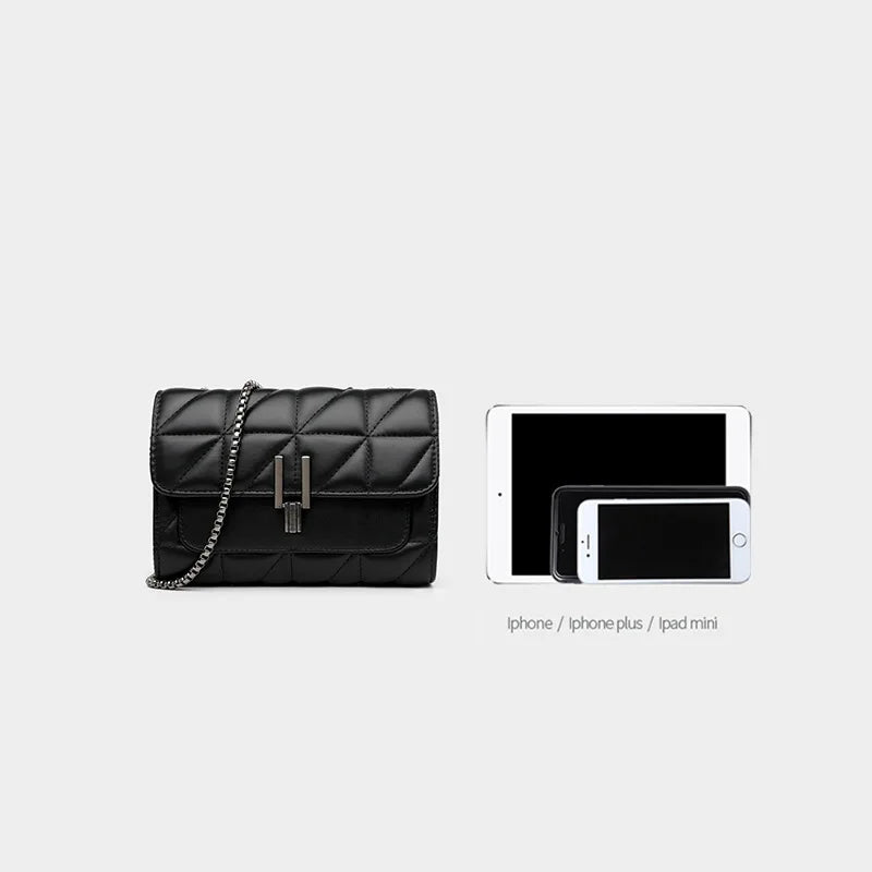 Bolsa Feminina de Couro Designer de Luxo Crossbody