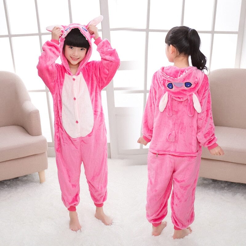 Pijama Litlle Stitch Rosa