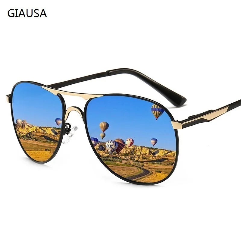 Óculos de Sol Polarizados Modelo Piloto de Luxo Unissex UV400