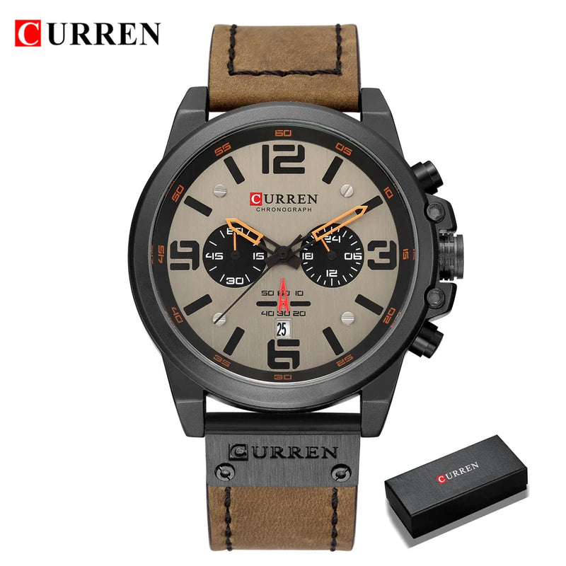 Relógio Masculino Militar de Luxo Top à Prova D' Água