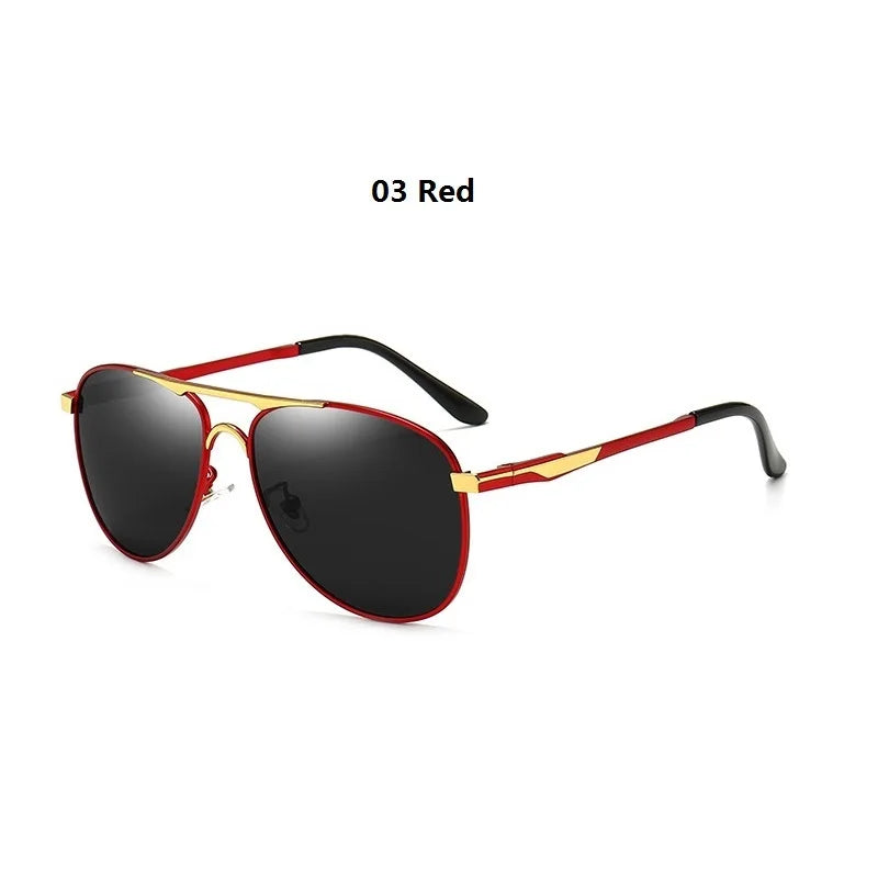 Óculos de Sol Polarizados Modelo Piloto de Luxo Unissex UV400