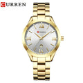Relógio Feminino de Ouro Montre Femme CURREN