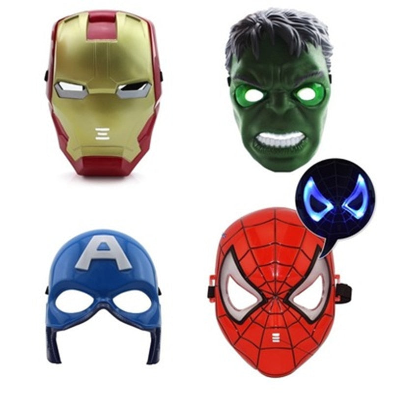 Mascáras e acessórios de super heróis Marvel