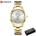 Relógio Feminino de Ouro Montre Femme CURREN