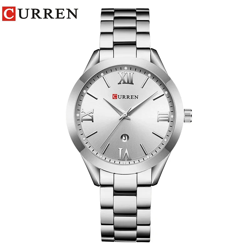 Relógio Feminino de Ouro Montre Femme CURREN