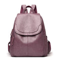 Mochila Feminina de Couro Macio Vintage