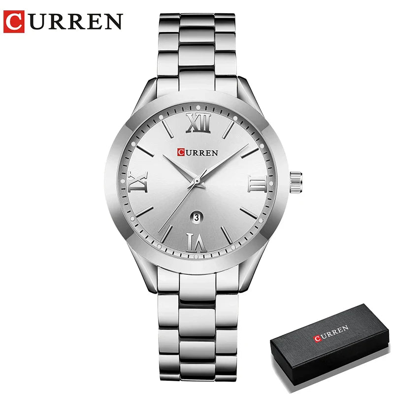Relógio Feminino de Ouro Montre Femme CURREN