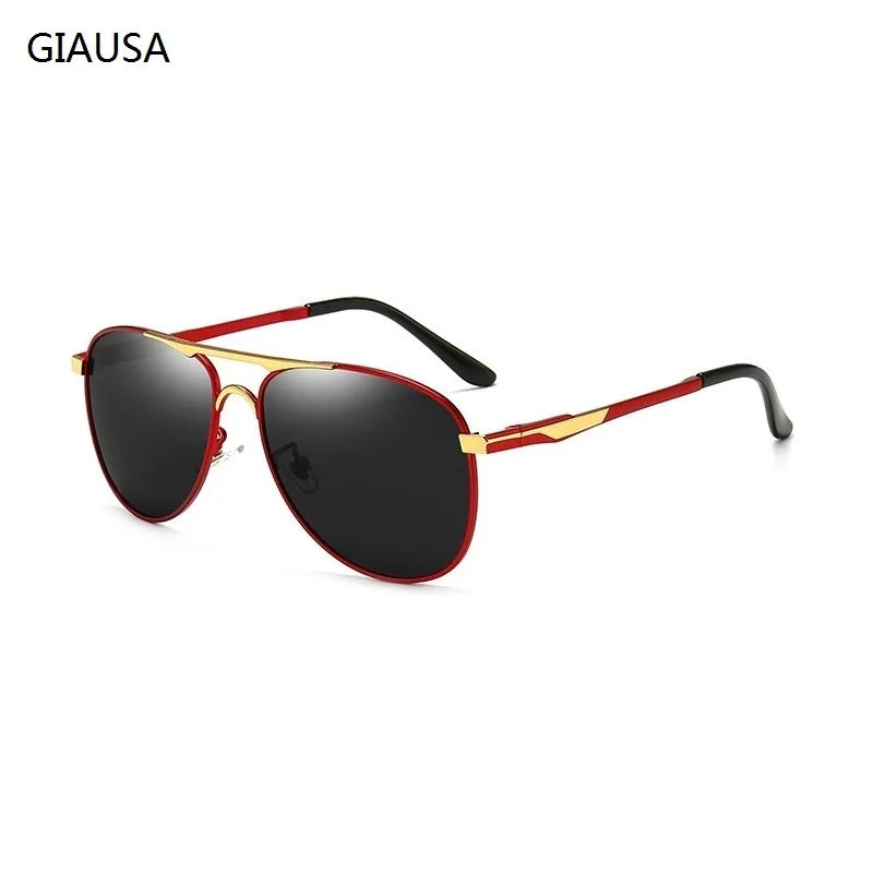 Óculos de Sol Polarizados Modelo Piloto de Luxo Unissex UV400