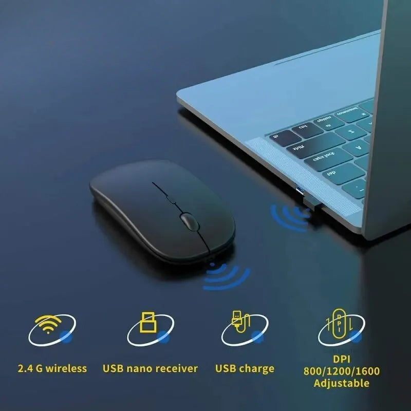 Mouse Bluetooth Recarregável 