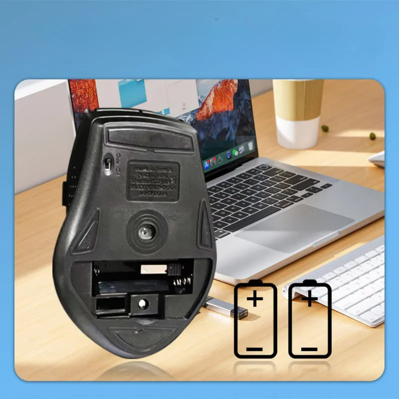 Mouse Sem Fio Com Ergonomia Silenciosa Universal