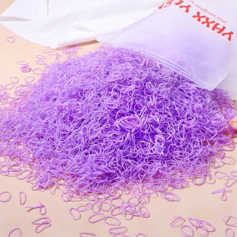 Elástico Descartável Laços de Cabelo Rabo de Cavalo com 500 / 1000 / 2000 Peças