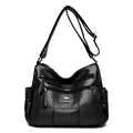 Bolsas Feminina Luxo de Couro Macio 3 Camadas Ombro Crossbody