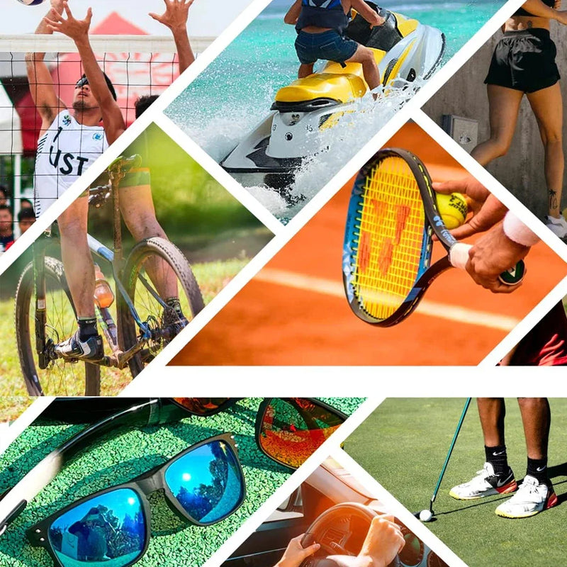 Óculos de Sol Quadrado Polarizados Unissex com Proteção UV400
