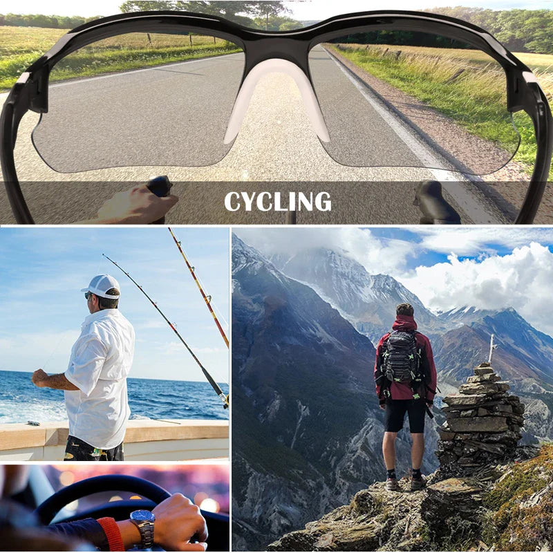 Óculos de Sol Polarizada Unissex (Corrida, Ciclismo e Pesca)