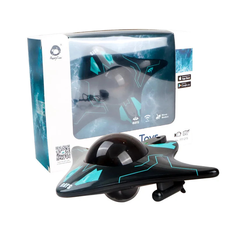 Mini WIFI RC Barco Submarino de Seis Vias Mergulho