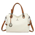 Bolsas Feminina Luxo de Couro Macio 3 Camadas Ombro Crossbody
