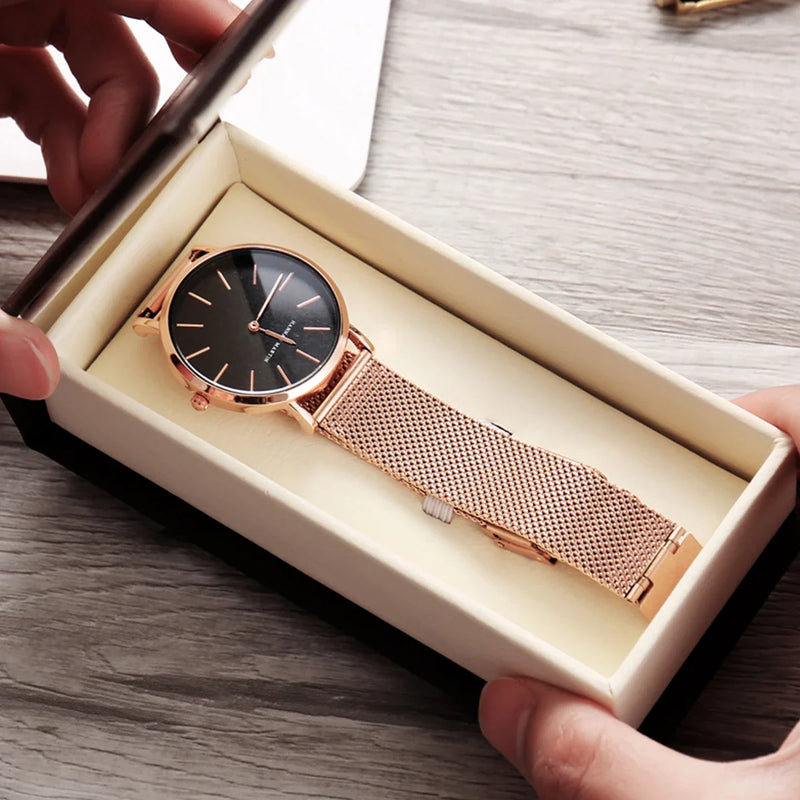 Relógio Feminino de Quartzo Nórdica Minimalista