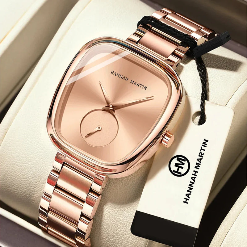 Relógio Feminino de Quartzo Minimalista Oval