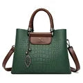 Bolsas Feminina Luxo de Couro Macio 3 Camadas Ombro Crossbody