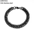 Pulseira Masculina de Corrente Cubana de Aço Inoxidável Viking Kpop Unisses