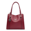 Bolsas Feminina Luxo de Couro Macio 3 Camadas Ombro Crossbody