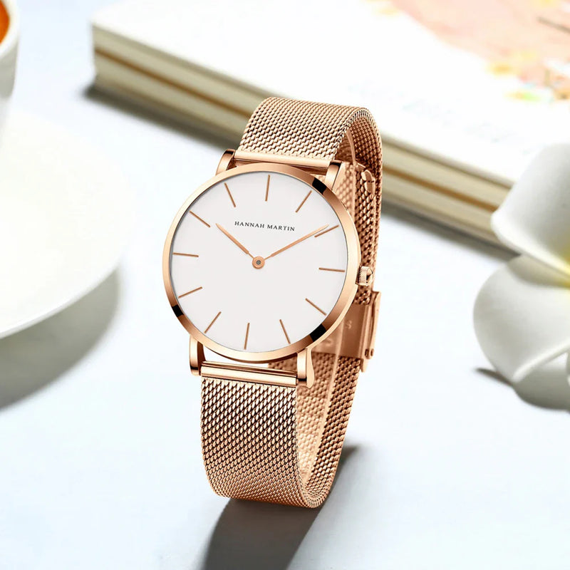 Relógio Feminino de Quartzo Nórdica Minimalista