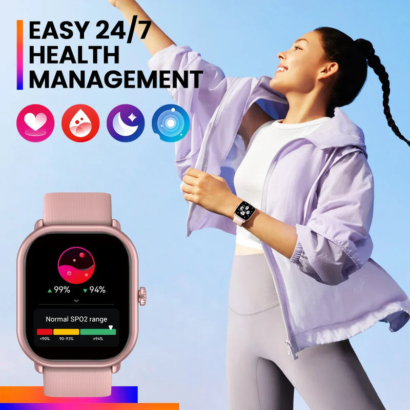 Smartwatch Relógio Inteligente Ultra Grande HD AMOLED Zeblaze GTS 3