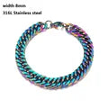 Pulseira Masculina de Corrente Cubana de Aço Inoxidável Viking Kpop Unisses