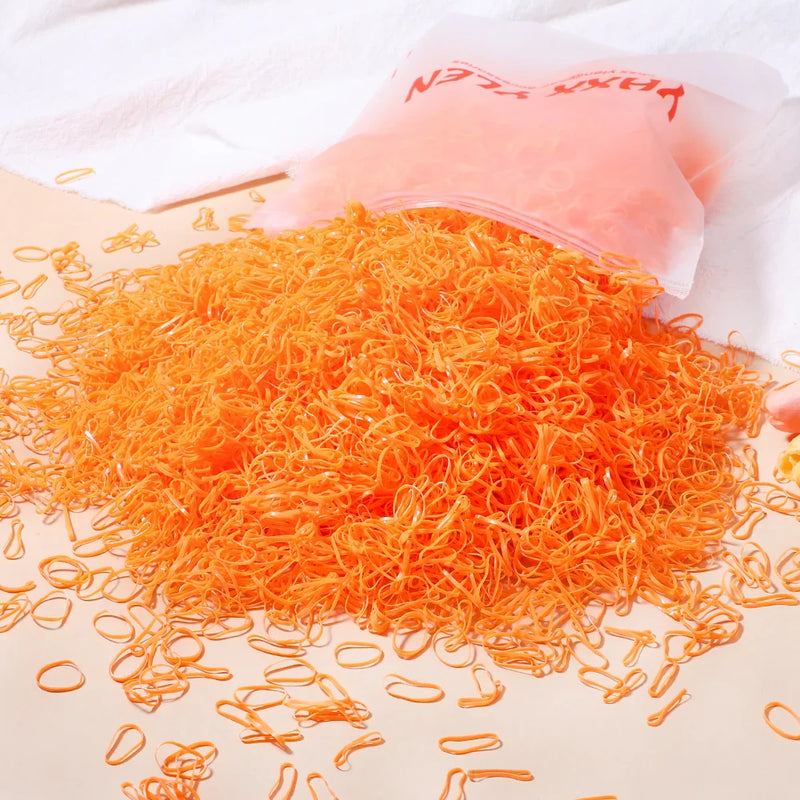 Elástico Descartável Laços de Cabelo Rabo de Cavalo com 500 / 1000 / 2000 Peças