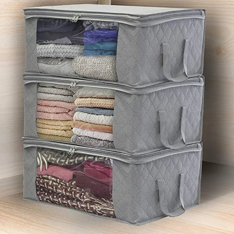 Caixa de Armazenamento de Roupas de Grande Capacidade