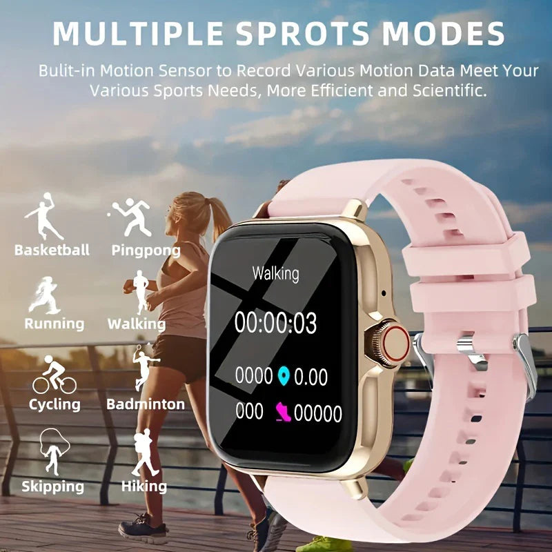 Smartwatch Chamada sem Fio para iPhone e Android