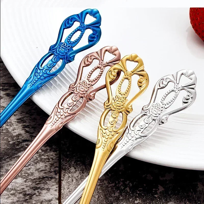 Conjunto de Talheres de Aço Inoxidável Dourado Royal European