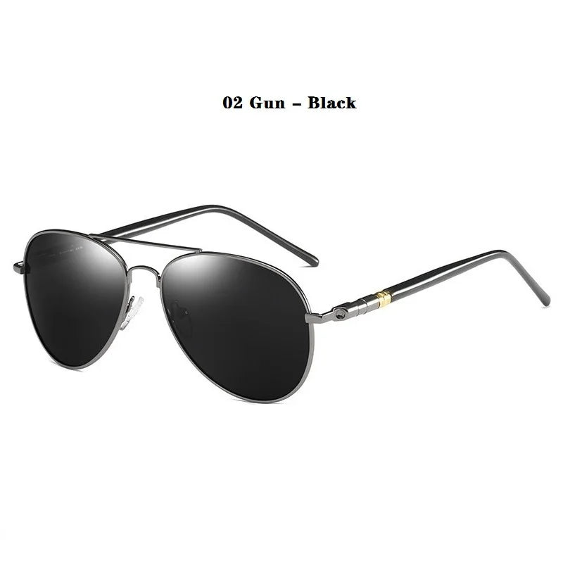 Óculos de Sol Polarizados Modelo Piloto de Luxo Unissex UV400