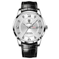 Relógio Masculino de Luxo, resistente à água com Pulseira de Couro