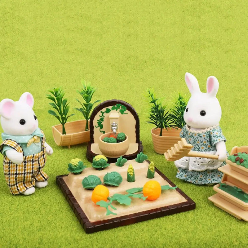 Mobília de Casa de Bonecas e Animais da Floresta