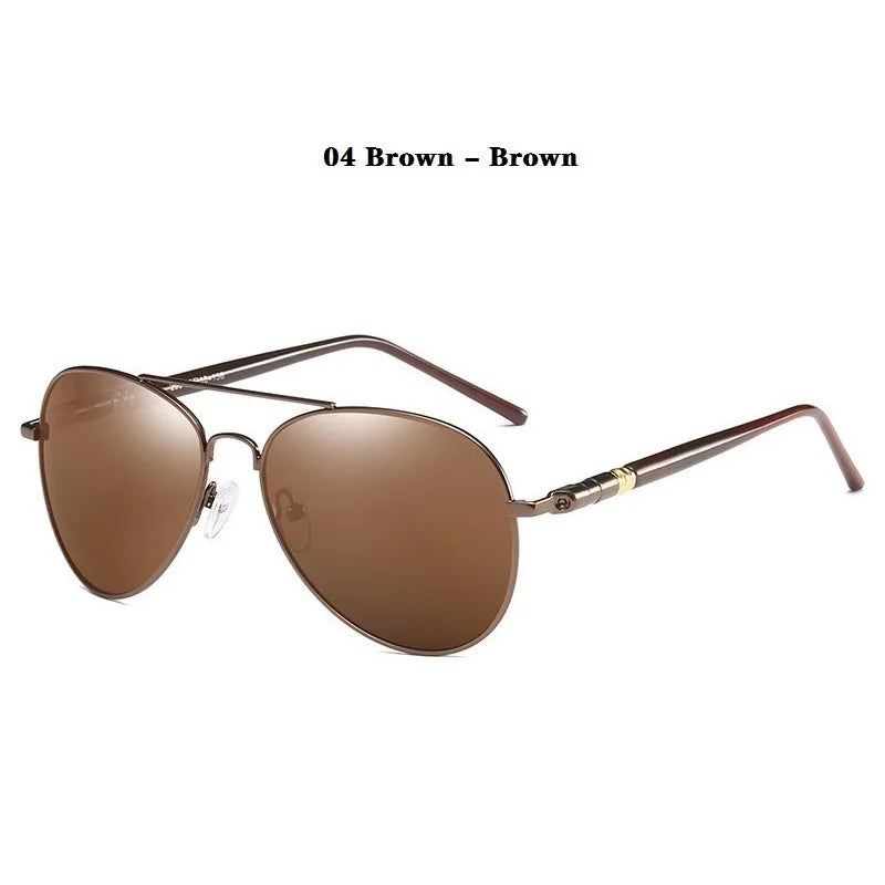 Óculos de Sol Polarizados Modelo Piloto de Luxo Unissex UV400