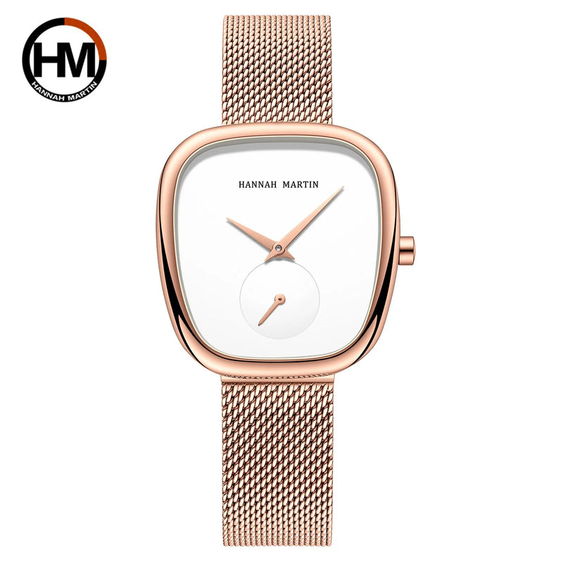 Relógio Feminino de Quartzo Minimalista Oval