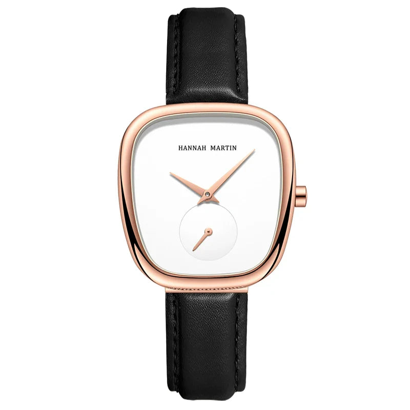 Relógio Feminino de Quartzo Minimalista Oval