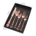 Conjunto de Talheres de Aço Inoxidável Dourado Royal European