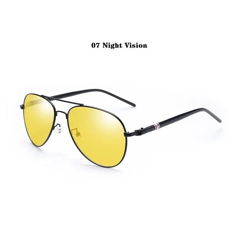 Óculos de Sol Polarizados Modelo Piloto de Luxo Unissex UV400