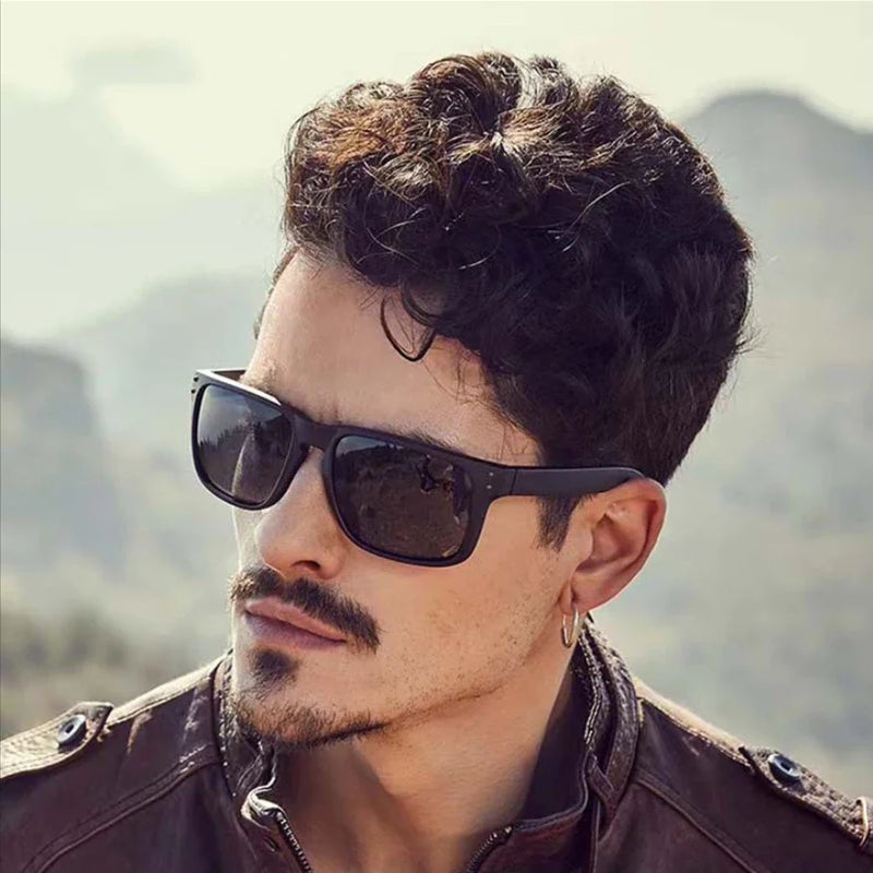 Óculos de Sol Quadrado Polarizados Unissex com Proteção UV400