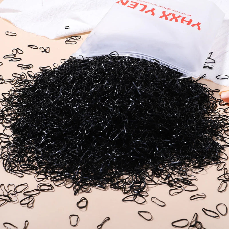 Elástico Descartável Laços de Cabelo Rabo de Cavalo com 500 / 1000 / 2000 Peças