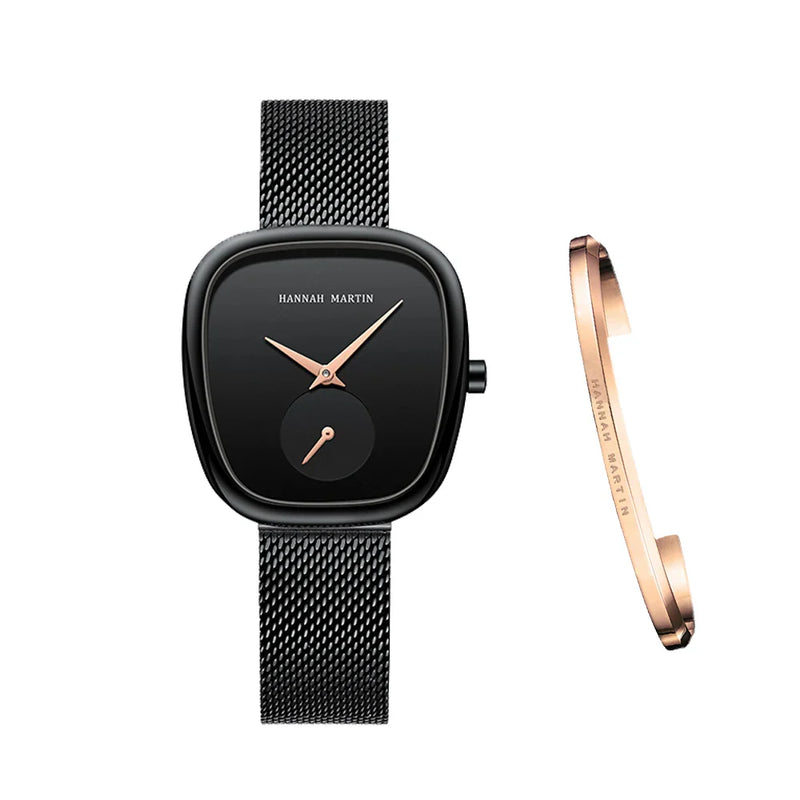 Relógio Feminino de Quartzo Minimalista Oval
