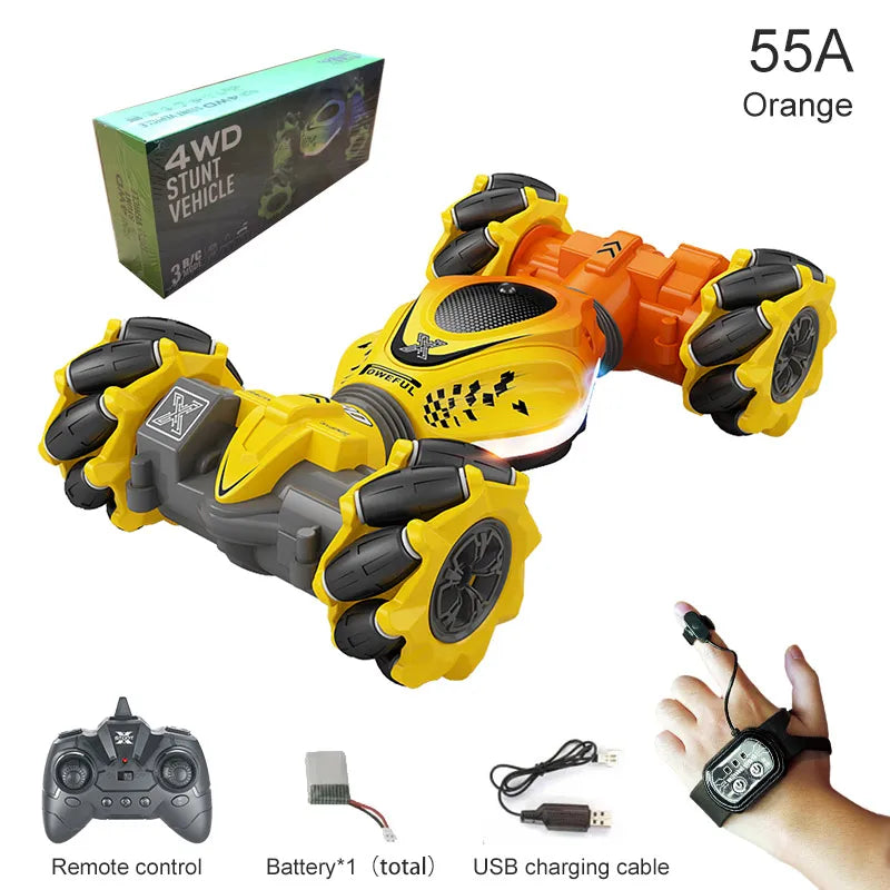 Rádio Controle Remoto Carros RC Relógio Gesto Sensor Rotação