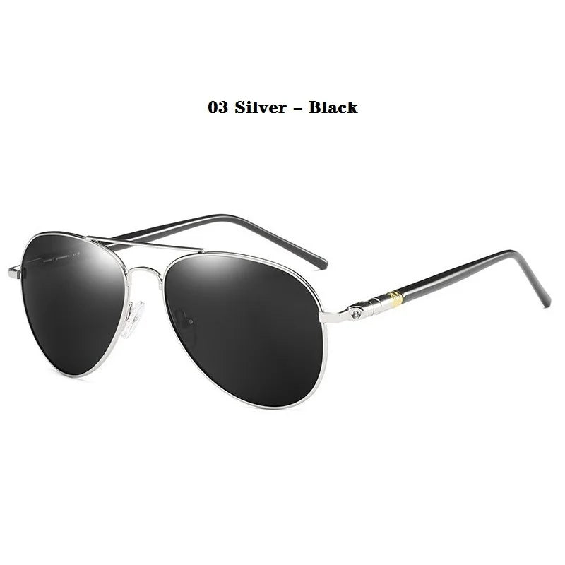 Óculos de Sol Polarizados Modelo Piloto de Luxo Unissex UV400