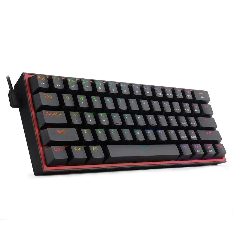 Teclado Gamer Redragon Compacto Fizz Rgb