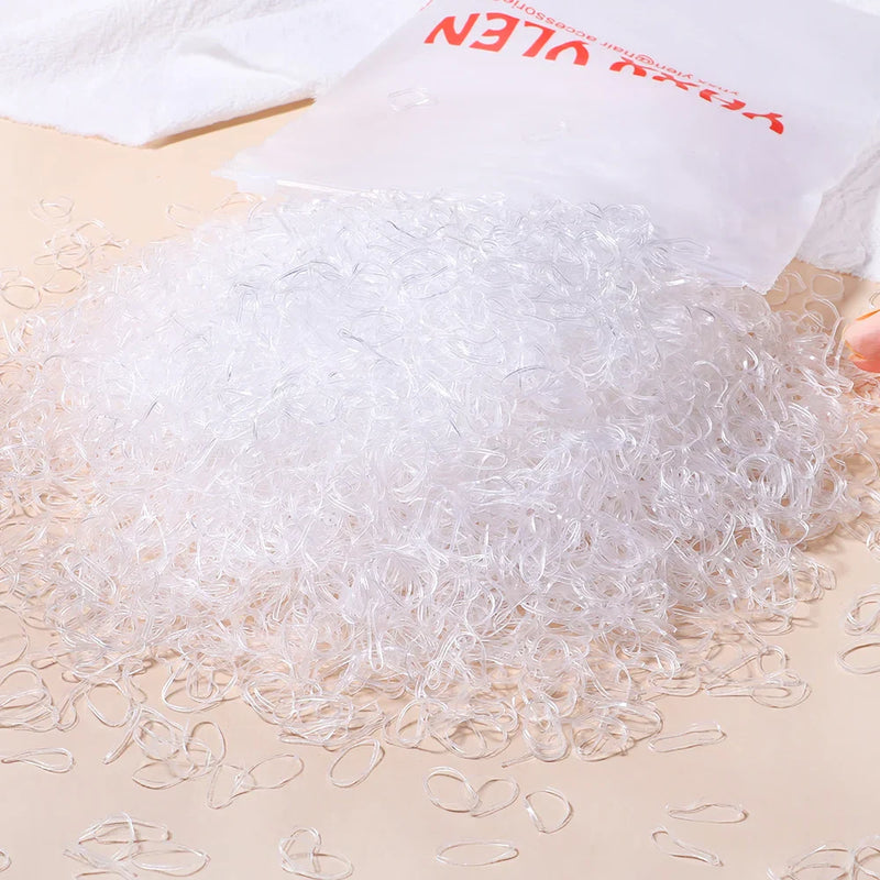 Elástico Descartável Laços de Cabelo Rabo de Cavalo com 500 / 1000 / 2000 Peças