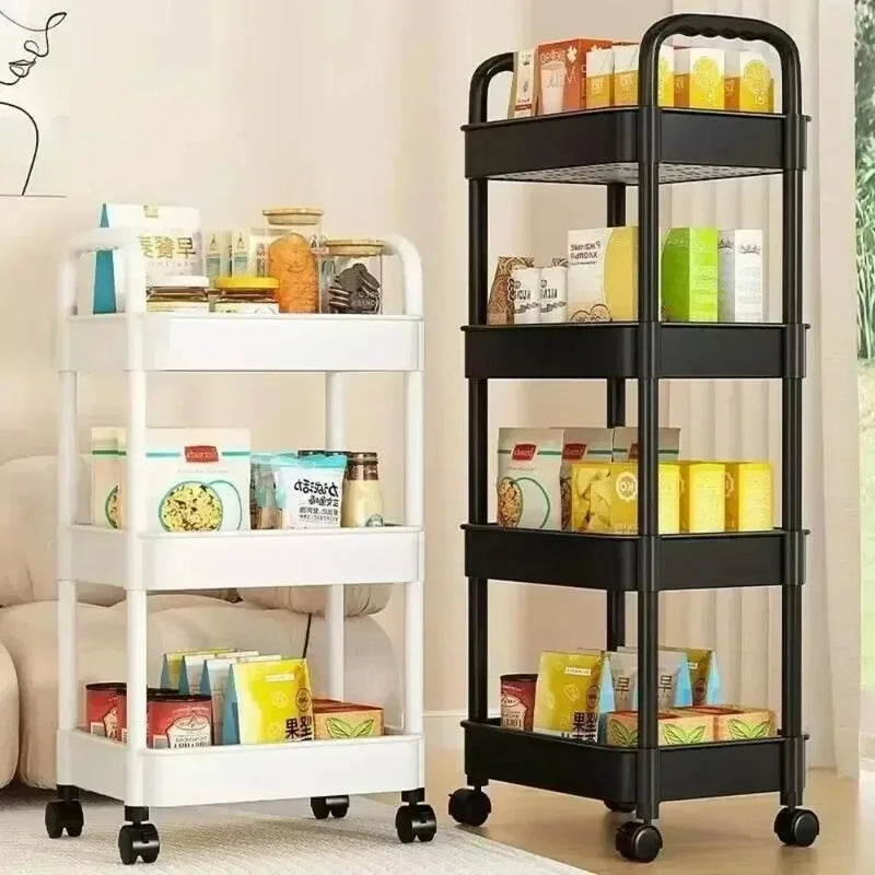 Prateleira Móvel com Rodas Organizador de Cozinha e Banheiro